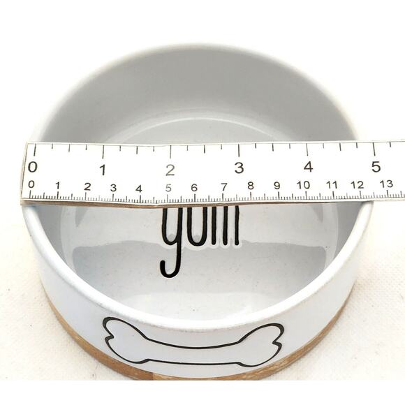 PET BOWL-Dog-Food-Water-Simple Design-Wood Bottom-Small - Picture 7 of 8